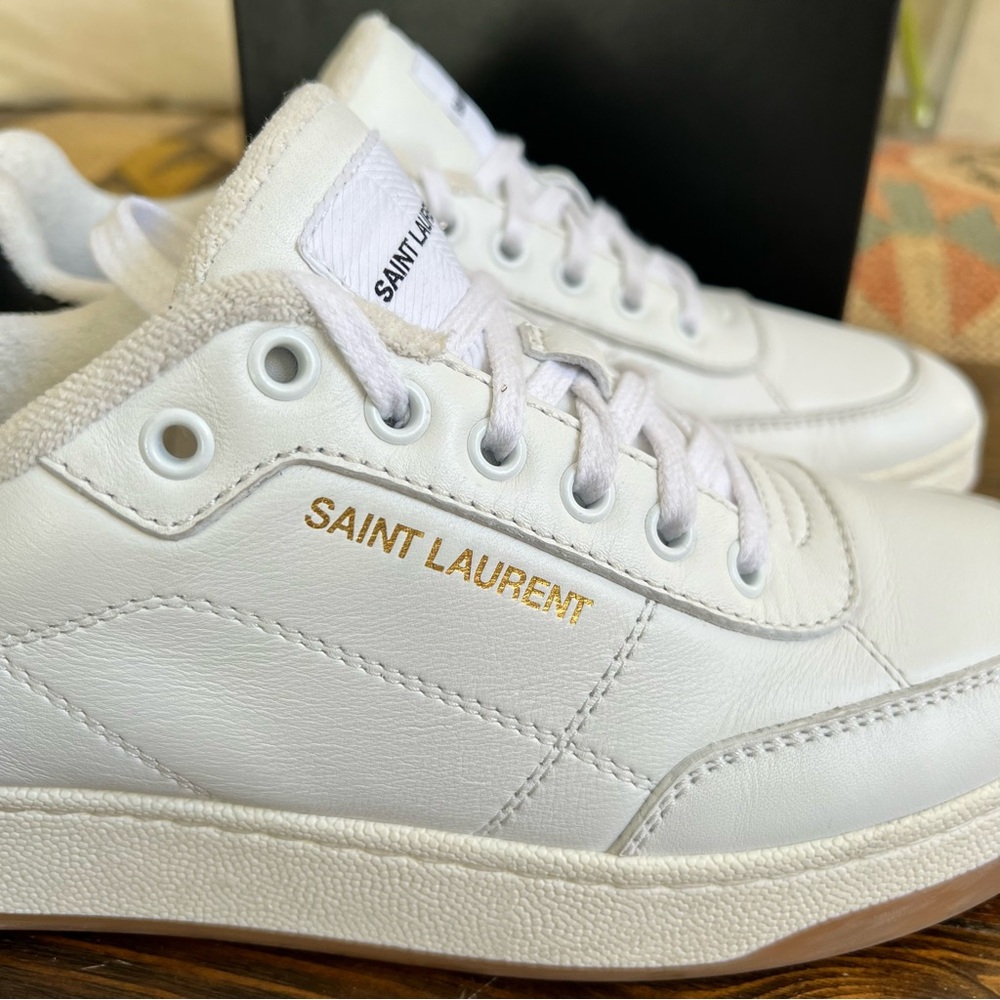 Saint Laurent $880 SL/61 Low-Top Sneakers Unisex EU40 W10 M7 (Display Models) - Picture 10 of 16